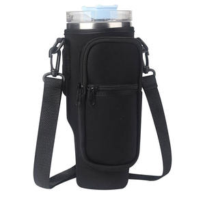 네오프렌 물병 파우치 30oz 40oz 텀블러용, 맞춤 디자인 단열 병 캐리어 가방 체육관, 하이킹, 러닝, 선물용 - Product Image 3