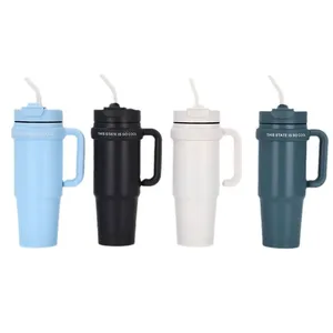 Taza de acero inoxidable de diseño minimalista de 30oz, Taza Termo de 304 colores para coche y cerveza con spray de plástico, regalo al por mayor - Product Image 5