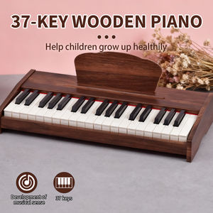 KD-300 Piano Mini edukasi anak-anak, kayu Digital 37 kunci portabel banyak daya, Keyboard elektronik dan Organ elektrik untuk anak-anak - Product Image 2