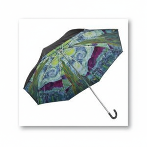 Ombrello pieghevole Art AU-02525 Van Gogh 'notte stellata' per protezione da pioggia e sole - Product Image 1