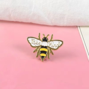 High Quality Gold-Plated <b>Bee</b> Enamel Pins Denim Shirt for Cartoon Insect Jewelry <b>Gift</b> Autism Awareness Badges Custom Pastel - Product Image 4