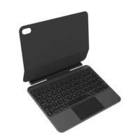 Clavier Magique Personnalisé avec Étui pour iPad 10,9 Pouces 11 Pouces, Clavier Sans Fil avec Pavé Tactile, Arabe, Coréen, Espagnol