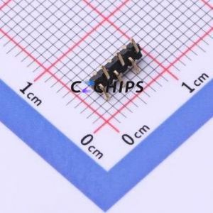 X1311WVS-06J-C18D42R1 Pin Header SMD,P=1.27mm Connector ( Pin Structure: 1x6P )( Pitch: 1.27mm )( Row Spacing: 1.27mm ) - Product Image 2