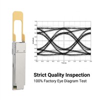Module émetteur-récepteur optique QSFP28 SR4 100G à prix d'usine, connecteur MPO 100m pour liaison fibre optique 5G FTTH