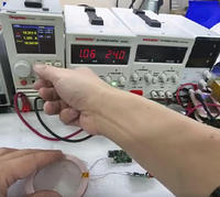 Module de transfert de puissance sans fil longue portée haute puissance 24V 1.2A, kit de chargeur inductif PCB, module de charge sans fil DIY