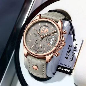 Gran oferta 989, reloj de lujo, reloj de negocios resistente al agua para hombre, fecha luminosa, reloj de cuarzo de acero inoxidable para hombre, reloj Relogio - Product Image 1