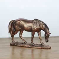 Fabrik Großhandel große 3D Poly resin Wohnkultur Statue benutzer definierte Farbe Figuren Harz Pferd Kunst Skulptur Handwerk