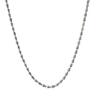 Chaîne en gros plaquée or 18 carats et argent sterling 925, perles gourd découpées au laser de 3/3,6 mm, fournitures de fabrication de bijoux pour colliers et bracelets