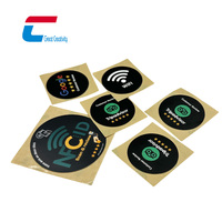 Etiqueta NFC para Reseñas de Google, Etiqueta RFID de 13.56MHz, Impresión Personalizada con Código QR, Etiqueta para Ventana con Opiniones de Clientes