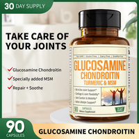 Complément alimentaire à base de plantes pour le soutien des articulations, glucosamine, chondroïtine, curcuma, quercétine en capsules, santé osseuse améliorée