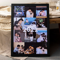 Record de croissance de bébé personnalisé cadre photo couple photos montage créatif mur cadre photo usine