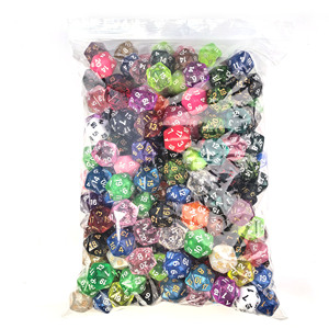 Dés polyédriques en plastique colorés en gros <span class=keywords><strong>RPG</strong></span> 20 faces Mix D20 pour jeux de société - Product Image 6