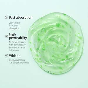 Nueva mascarilla facial verde de belleza para el cuidado de la piel, hidratante y blanqueadora, orgánica y natural, con extracto de algas marinas Big Leaf Seaweed Boseine, marca privada <span class=keywords><strong>BAOM</strong></span>. - Product Image 2