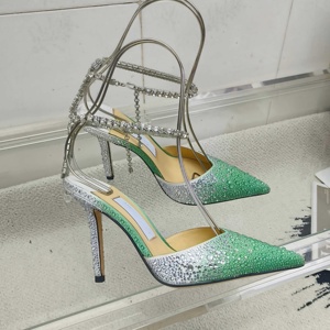 Escarpins de mariée pour femmes à talon aiguille, bout fermé, en cuir véritable, chaussures de créateur à talons hauts pour femmes, légères et confortables - Product Image 5