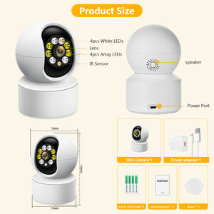 كاميرا IP لاسلكية بتقنية 5G ودقة 3 ميجابكسل مع خاصية التحكم عن بعد وصوت ثنائي الاتجاه وصفارة إنذار مدمجة ومراقبة بالفيديو وكشف الحركة ورؤية ليلية - Product Image 6