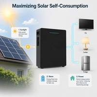 Système solaire tout-en-un hybride empilable pour balcon, batterie LiFePO4 5kWh/10kWh, prêt à l'emploi, stock UE