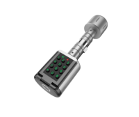 Alexa Tuya Ttlock IP66 Cerraduras de puerta de cilindro inteligentes a prueba de agua para puerta de vidrio de acero de madera Tarjeta de memoria Datos Conectividad Wi-Fi