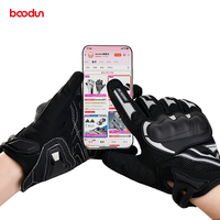 Gants de Moto en Cuir Personnalisés, Compatibles Écran Tactile, Respirants, Protection Carbone Rigide, Anti-choc, pour la Course