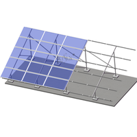 Support de montage de panneaux solaires au sol en acier galvanisé à chaud ARTSIGN, support réglable pour ferme, station d'énergie commerciale