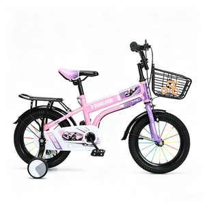 Bicicleta de Entrenamiento <span class=keywords><strong>para</strong></span> Niños de 12/14/16/20 Pulgadas, Bicicleta Unisex <span class=keywords><strong>para</strong></span> Niños Pequeños con Portaequipajes Trasero Extraíble, Protector de Cadena Completo - Product Image 3