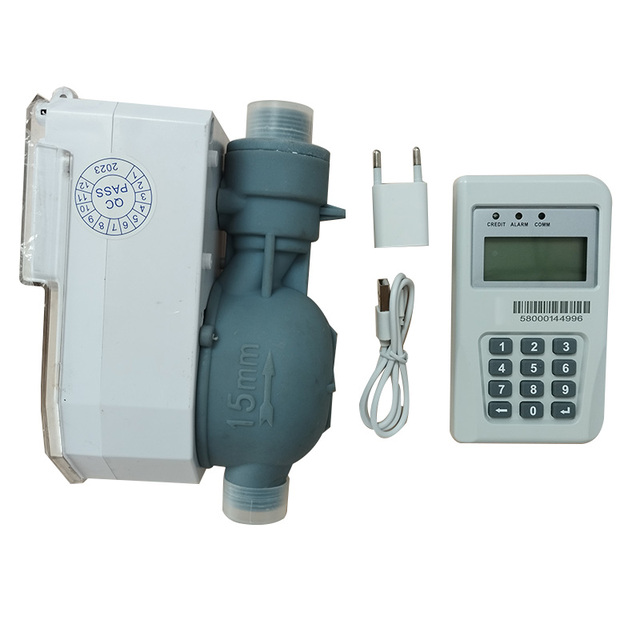 Wireless Remote Smart Plastic Ultrasonic Water Meter Digital Cold Water CIU STS Prepaid OEM Customizable