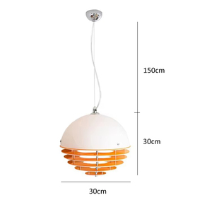 Lámpara Colgante Semiesférica Nórdica Moderna de 30 cm de Diámetro, Lámpara de Techo LED <span class=keywords><strong>para</strong></span> <span class=keywords><strong>Sala</strong></span> de Estar, <span class=keywords><strong>Comedor</strong></span>, Lámpara Artística - Product Image 6