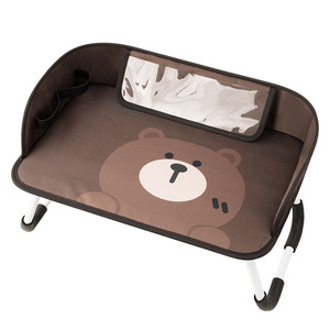 <b>Small</b> Rice Paddy Child Car Rear Seat Tray 42x29cm Waterproof <b>Folding</b> Storage Multifunctional Baby Dining <b>Table</b> - Product Image 1