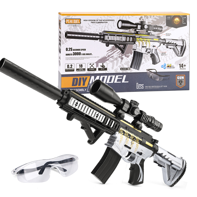 Игрушки KSF Blaster с пулями и шариками M416, Электрические пистолеты для мальчиков, гели для брызг, уличный водяной Электрический гелевый пистолет, игрушка