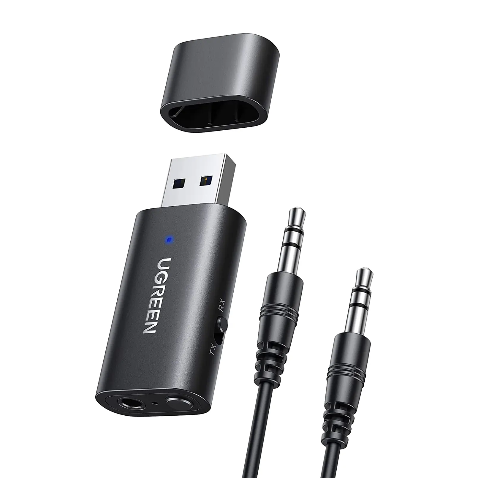 Rj45 Bluetooth 5.1 verici alıcı 2 in 1 kablosuz USB Bluetooth adaptörü dahili mikrofon 3.5mm ses Bluetooth Dongle