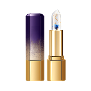 <span class=keywords><strong>Gloss</strong></span> à lèvres en gros changeant de couleur avec pétales de fleurs en feuille d'or, texture gelée, hydratant, longue tenue, non transférable, personnalisable - Product Image 3