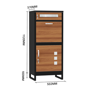 Buzón independiente de Metal para exteriores alemán, paquete de cartas y paquetes a prueba de agua, buzón para instalación en el suelo de la casa - Product Image 6