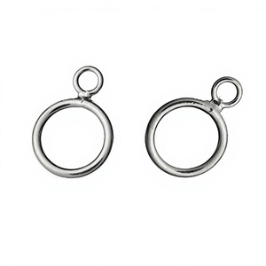 Composants de Double bague en argent Sterling véritable, prix de vente spécial, énorme remise - Product Image 2
