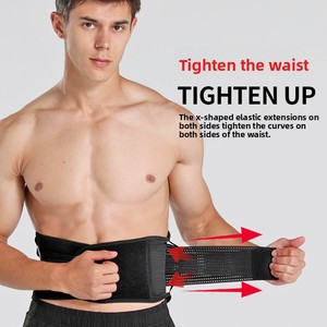 Ceinture <span class=keywords><strong>de</strong></span> sport élastique et respirante en caoutchouc, soutien lombaire pressurisé pour le basketball, la course à pied, hommes et femmes, OEM ODM - Product Image 3