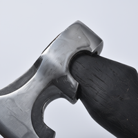 Hache à main industrielle portable de qualité supérieure, design Viking, en acier à haute teneur en carbone, manche en bois noir, pour la randonnée, le camping, vente en gros