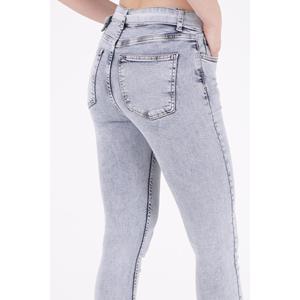 Pantalones Vaqueros de Mujer con Dobladillo con Cinturón - Product Image 2