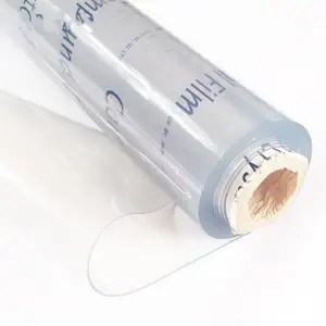 Sıcak satış süper net PVC Film 0.5mm-5mm şeffaf yumuşak PVC şeffaf Film rulo ambalaj için