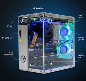 ДСП Pironman 5 Nvme M.2 Ssd Pcie Mini Pc чехол для Raspberry <span class=keywords><strong>Pi</strong></span> 5 (онлайн-документы) - Product Image 2