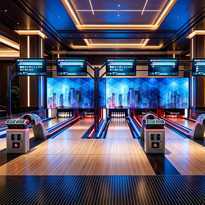 Piste de <span class=keywords><strong>bowling</strong></span> à dix quilles pleine grandeur, aire de jeux intérieure, mini-piste de <span class=keywords><strong>bowling</strong></span> pour les jeunes enfants - Product Image 6