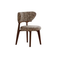 Chaise de salle à manger en bois massif de style rétro nordique JP, design moderne, vintage, avec dossier simple, utilisation pour meubles de maison