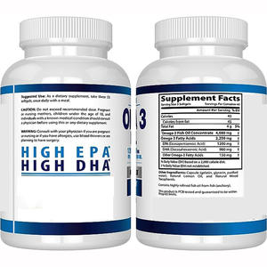 Oem אומגה <span class=keywords><strong>3</strong></span> שמן דגים תוספת 60 softgels למבוגרים עיניים משותף עור לב בריאות להגביר את מערכת החיסון תמיכה - Product Image 3