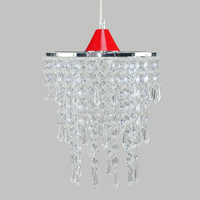Lumière d'intérieur, mini suspension moderne, éclairage pas cher, abat-jour, lustre en cristal perlé
