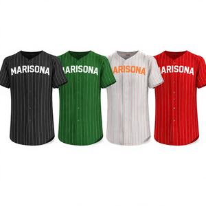 Maillots de baseball OEM |   Uniformes d'équipe personnalisés, marque privée |   Short respirant grande taille 100% polyester pour les tournois et l'entraînement - Product Image 1