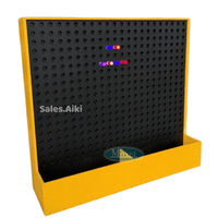 Mur interactif lumineux pour aire de jeux intérieure pour enfants, jeu de planches à picots LED lumineuses et colorées pour salle sensorielle pour enfants, musée scientifique