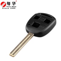 Keyyou-coque pour porte-clés télécommande de voiture, 2/3 boutons, non gravé, lame 46mm, pour Toyota Lexus ES300/IS400/RX300/RX400h, neuf
