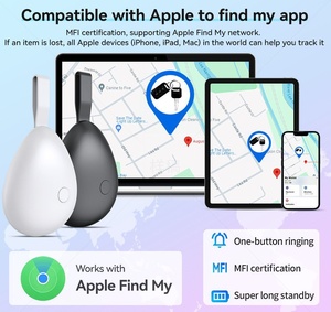 Localisateur de carte MFI, porte-clés, bagages, balise GPS, dispositif de suivi, localisateur de clés pour <span class=keywords><strong>voiture</strong></span>, Air Tag - Product Image 2