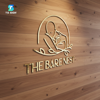 Logo Toko Akrilik 3D untuk Dinding Kantor, Lobi, Resepsi, Perusahaan, Bisnis, Tanda Kustom, Signage Luar Ruangan, Huruf Stainless Steel, Papan Nama