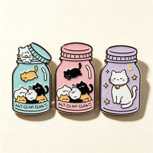 Spilla in smalto personalizzata con logo Anime, design Kawaii Chibi Eroe con Spada, in lega di zinco placcata anticata, accessorio cosplay personalizzato - Product Image 1