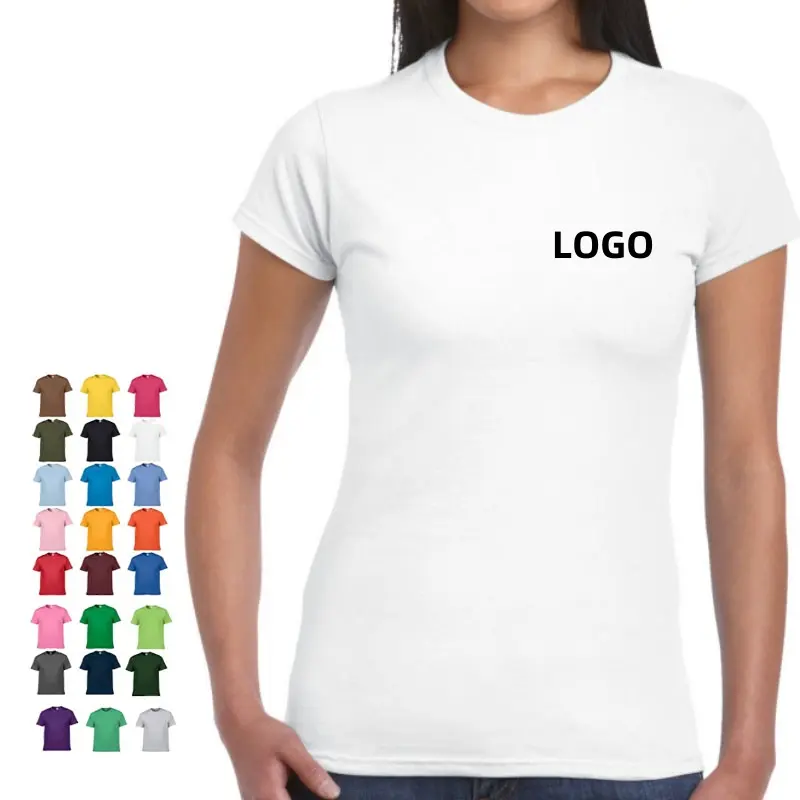 Customized Plain Screen Print Ladies Cotton Polyester White T Shirts High Quality Over Sized T-Shirts For Womens