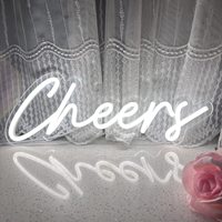 Cheers Neon burcu sevgililer günü yıldönümü parti için LED duvar işık ev yatak odası balkon Bar Pub akrilik dekorasyon