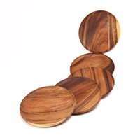 Assiette de service de fruits en bois nordique vente en gros assiette ronde en bois d'acacia assiette de service de Dessert assiette en bois d'acacia pour la vaisselle
